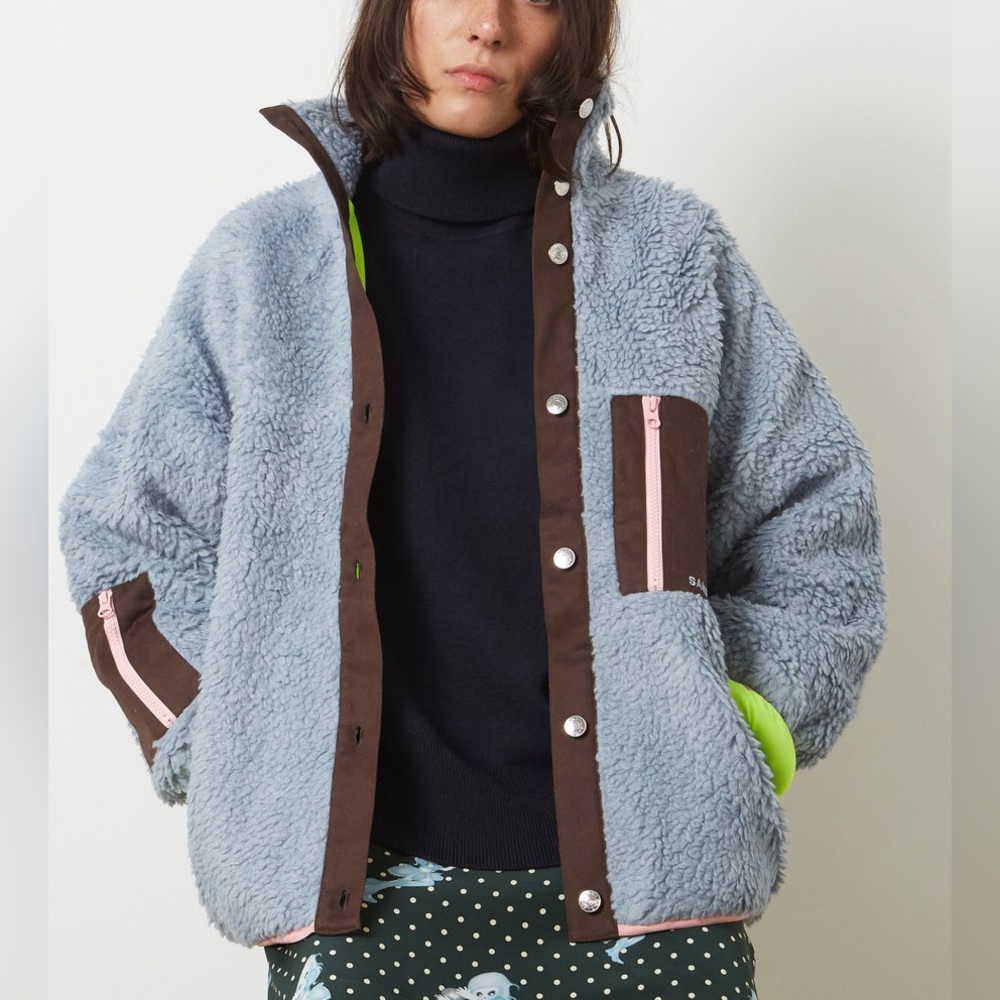 Sandy Liang Blue Fleece Jacket